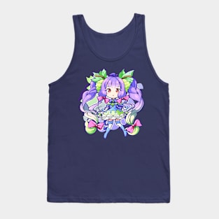 Grape Miku Hatsune chibi fruit Tank Top